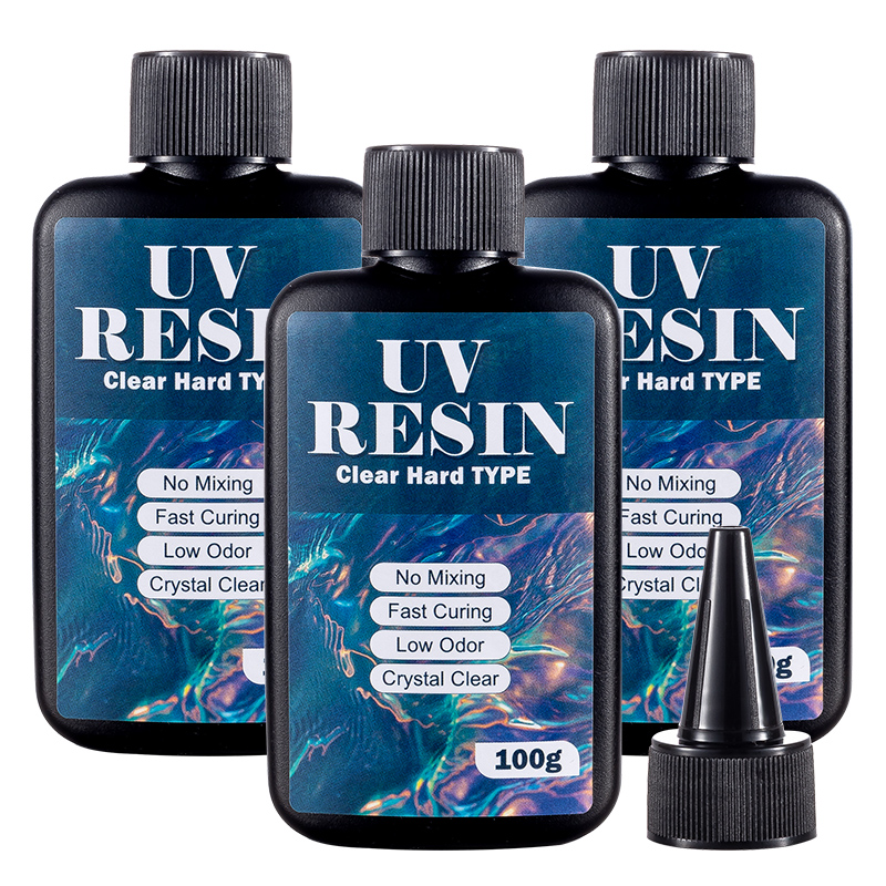 Resin Art Liquid - Resina UV de 100/200/300g, Tipo Duro,