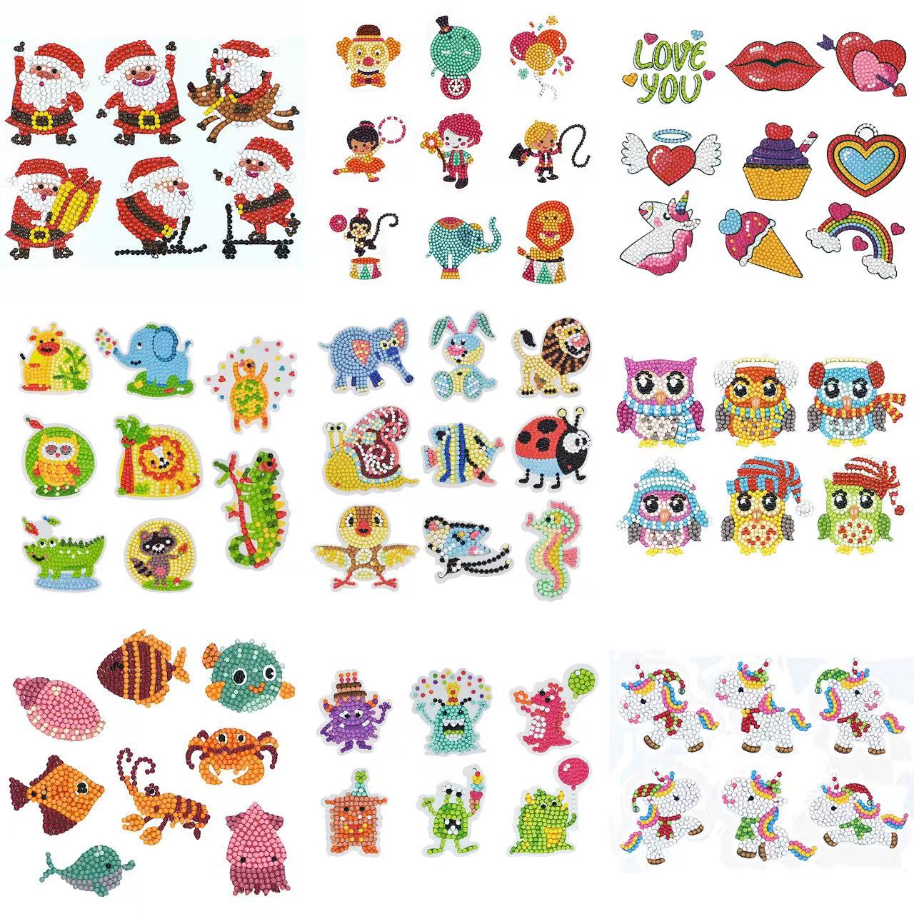 Resin Art Kits - Pegatinas de pintura de diamantes 5D