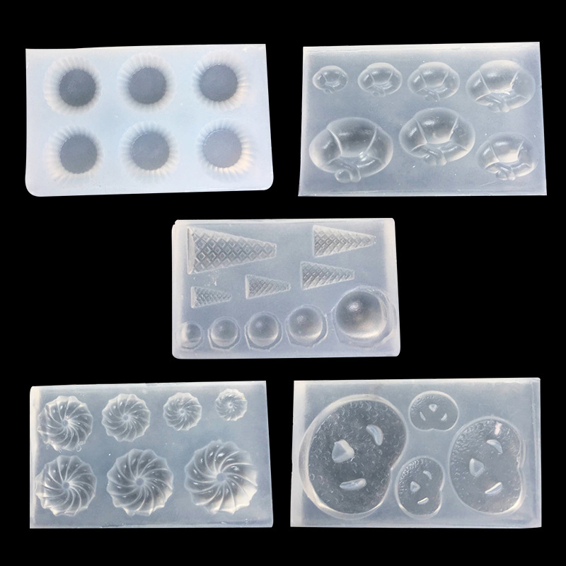 Resin Art Clay - Mini molde de silicona para galletas,