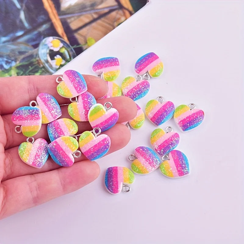 Resin Art Engagement - 10 piezas de dijes de resina