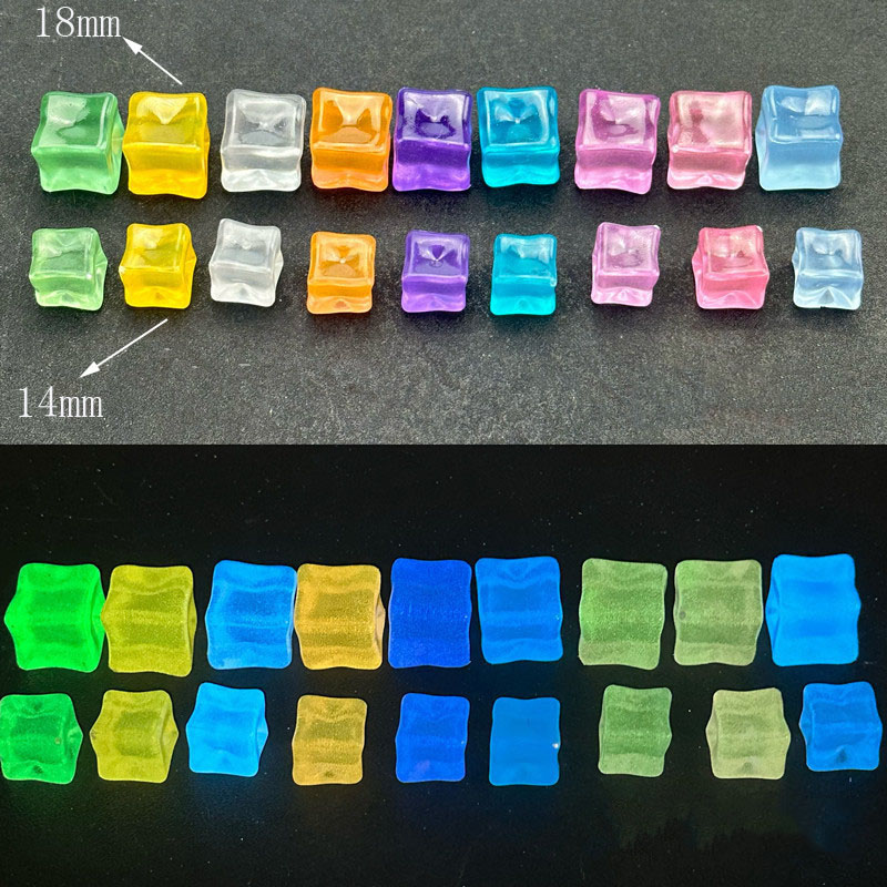 Resin Art Cube - Cubos de hielo de imitación cuadrados