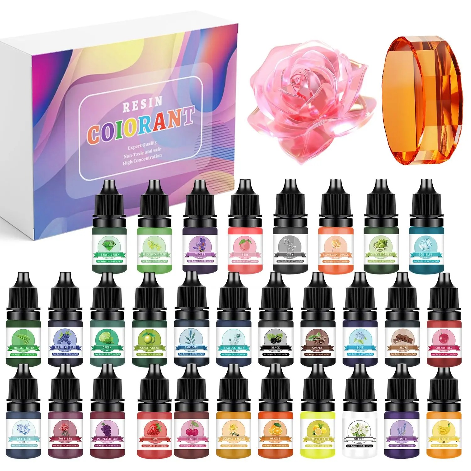Resin Art Liquid - Kits de pigmentos de resina epoxi,