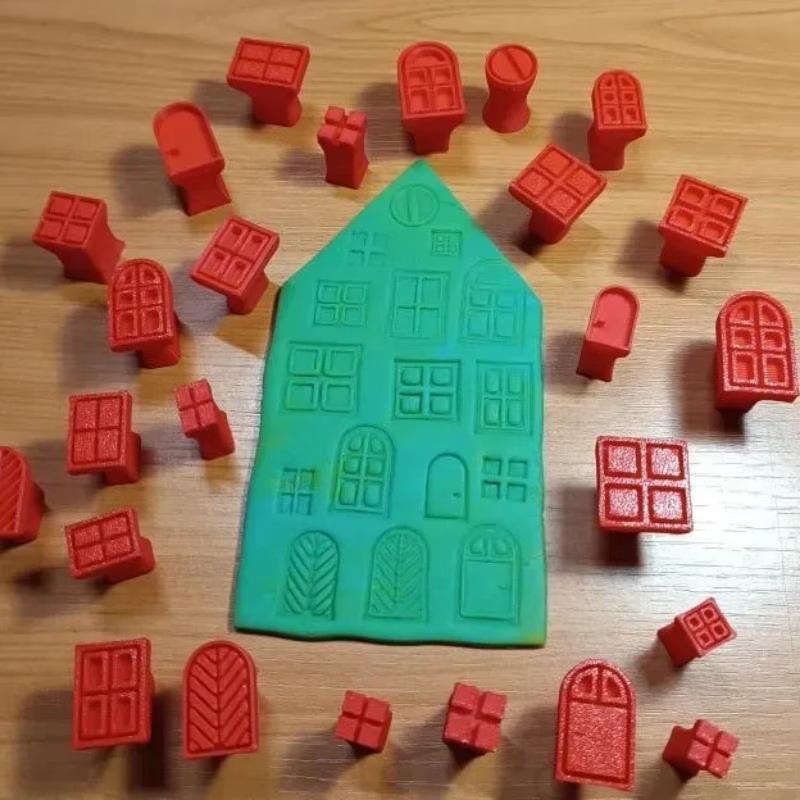 Resin Art Clay - Kit de 25 piezas de sellos