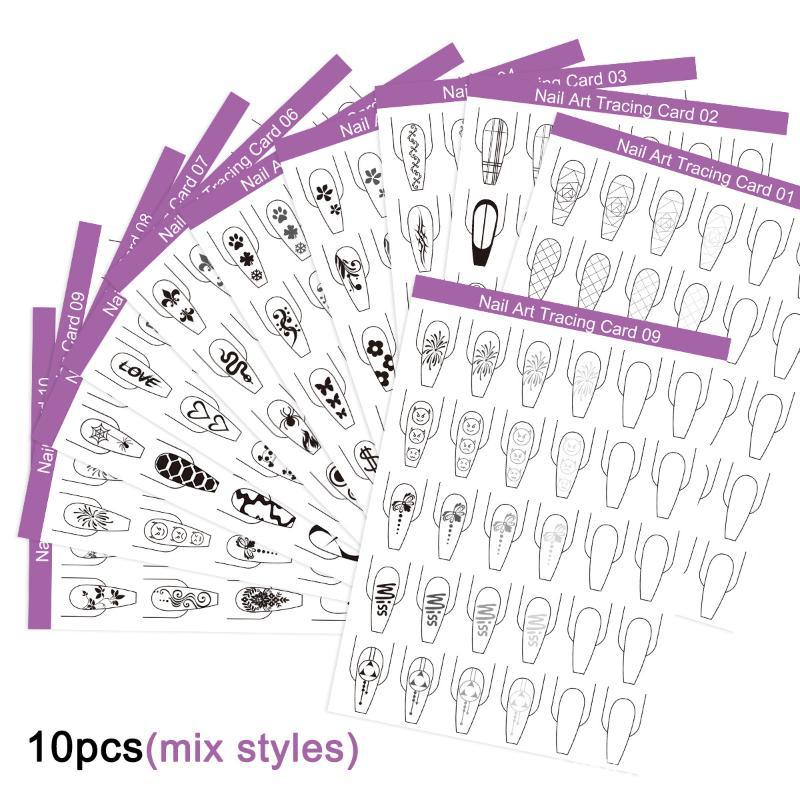 Resin Art Learning - 10 Piezas de Papel para Práctica