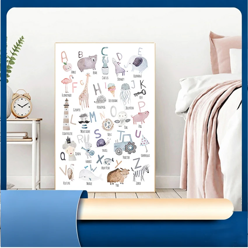 Resin Art Learning - Ilustraciones de Animales, Cuadros Educativos para