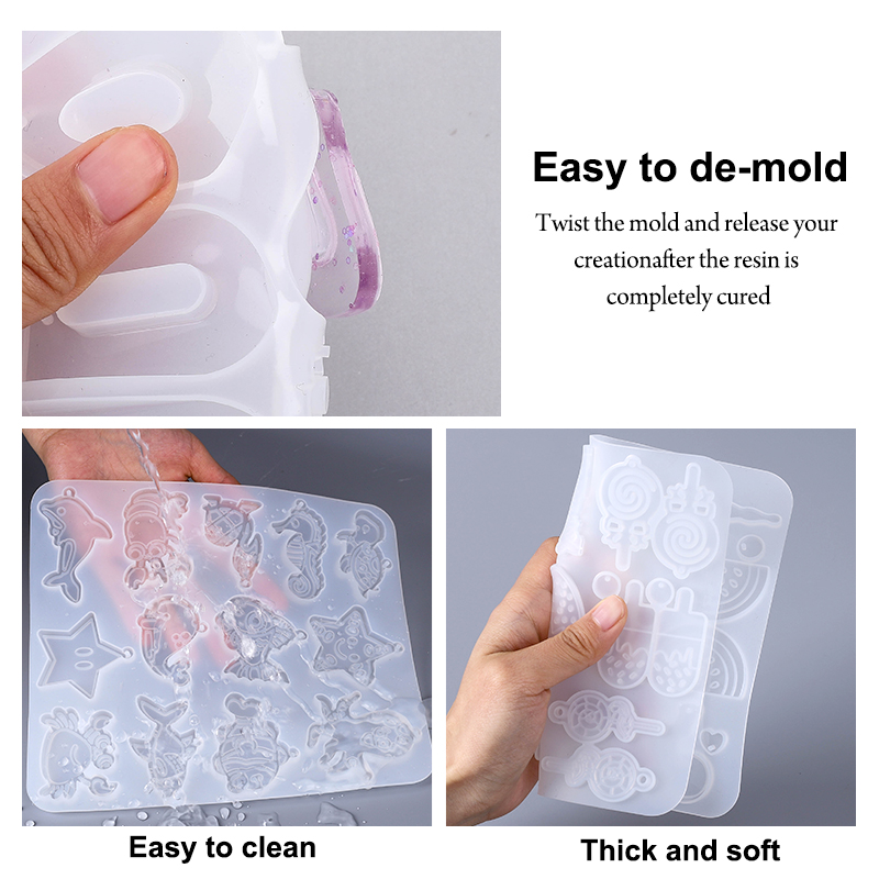 Pendiente colgante molde de si - Resin Art Glue reseña y precio