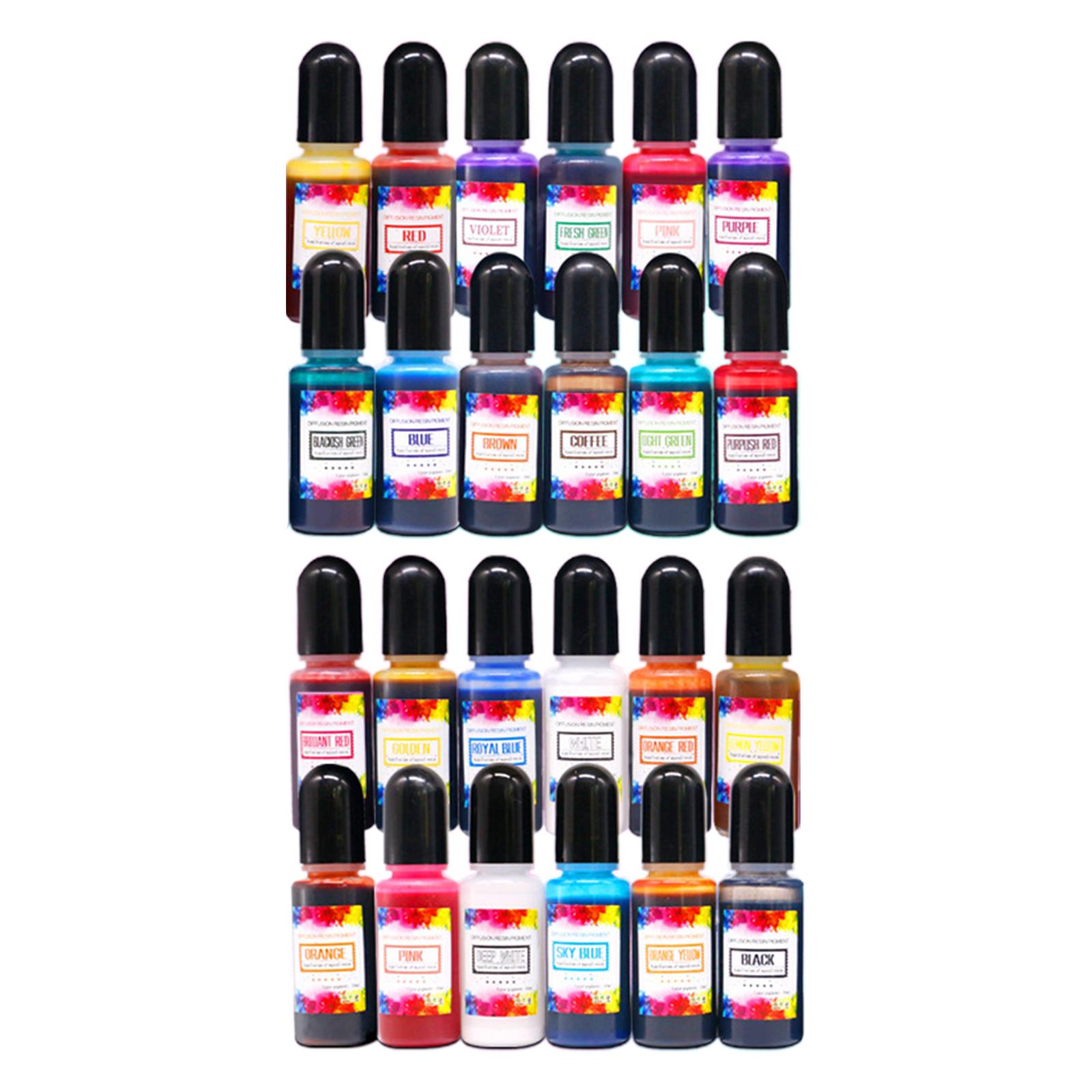 24 Piezas de Tintas de Alcohol - Resin Pigment Alcohol Ink reseña y precio