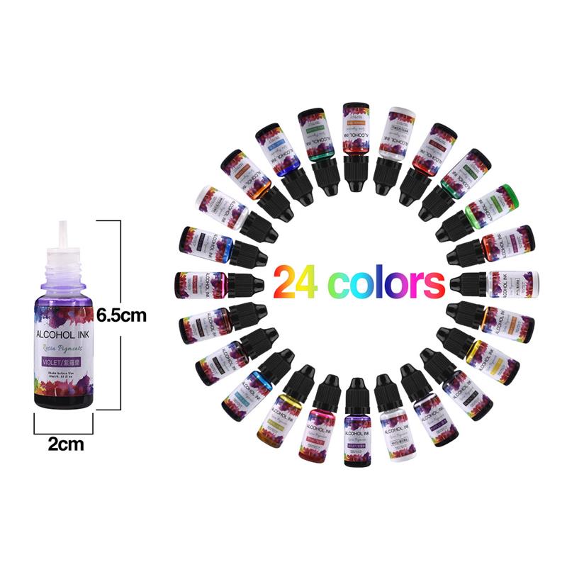 Juego de pigmentos de resina e - Resin Pigment Alcohol Ink reseña y precio