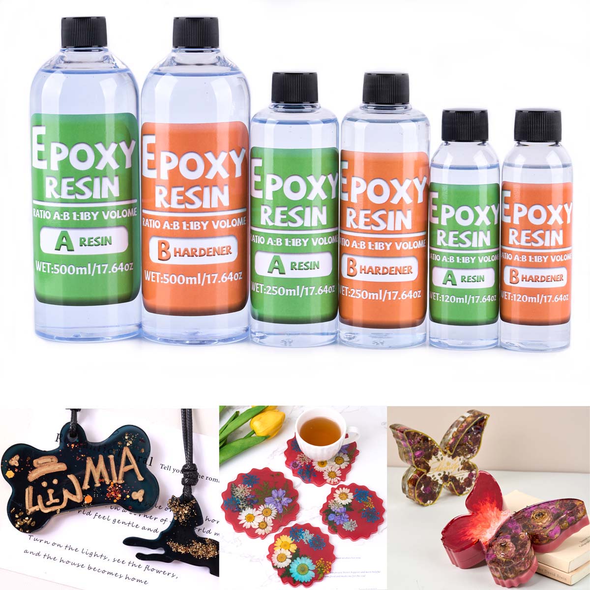 Kit de resina Epoxy con relaci - Resin Art Glue reseña y precio
