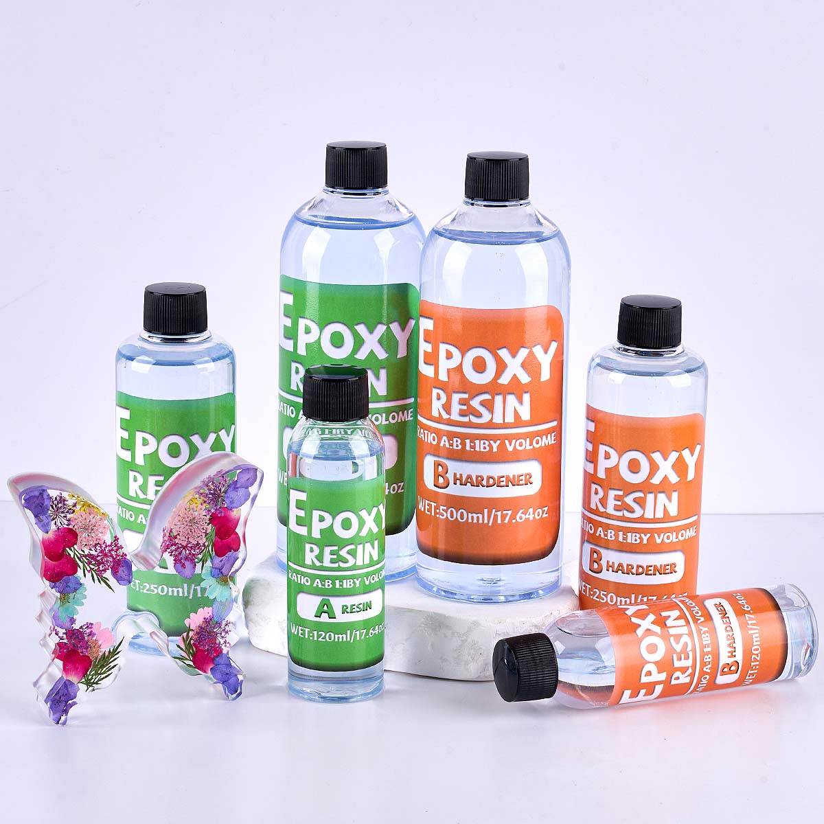 Kit de resina Epoxy con relaci - Resin Art Glue reseña y precio