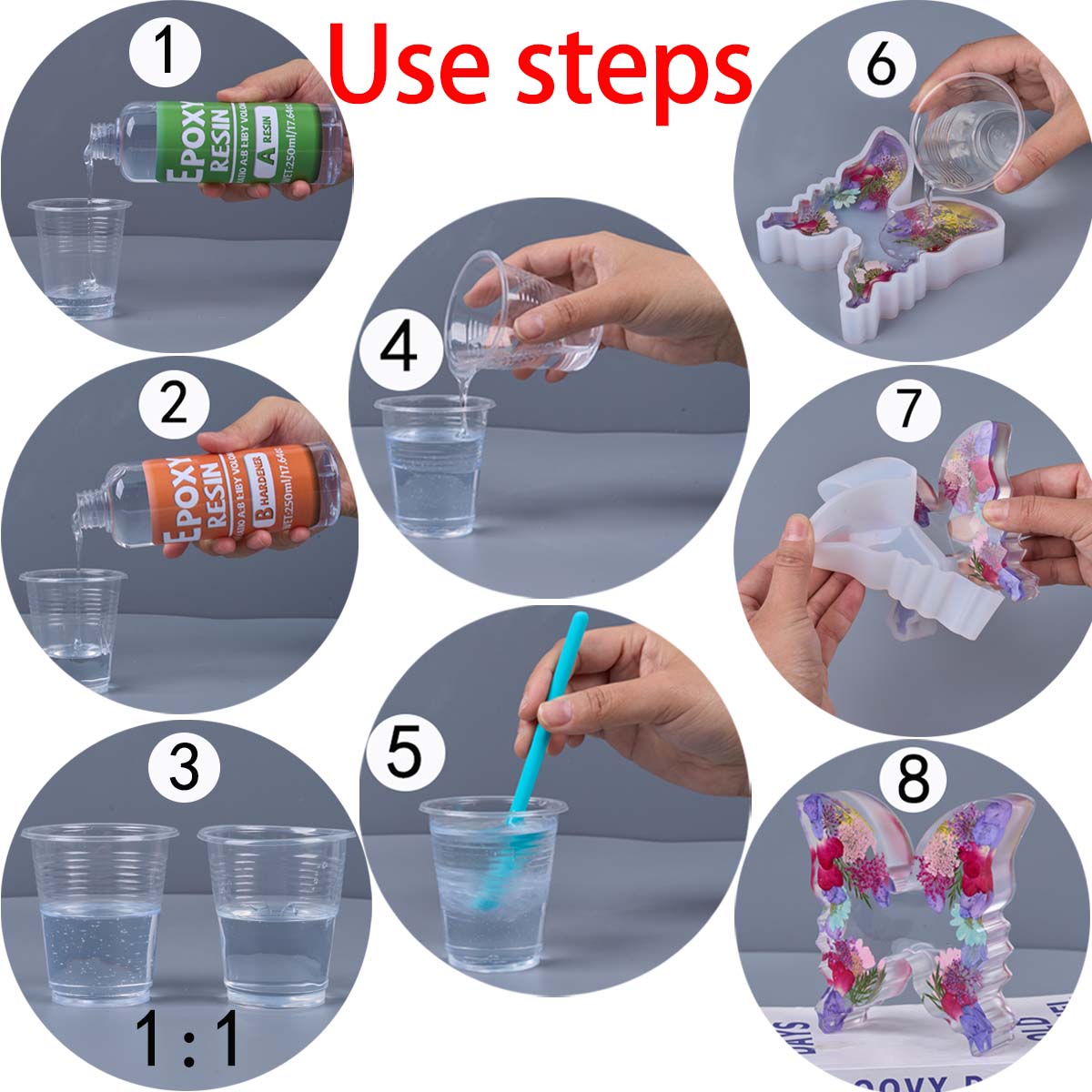 Kit de resina Epoxy con relaci - Resin Art Glue reseña y precio