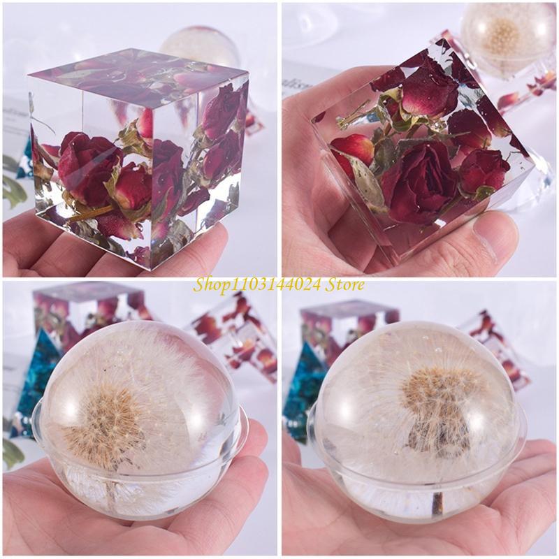 Moldes silicona en forma cubo  - Resin Art Cube reseña y precio