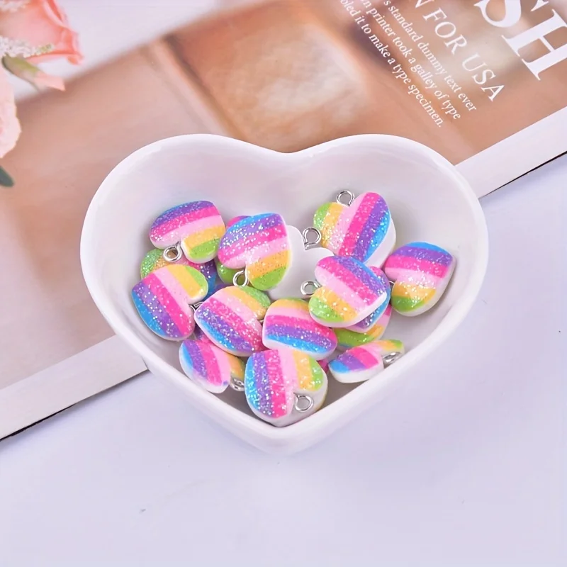 10 piezas de dijes de resina e - Resin Art Engagement reseña y precio