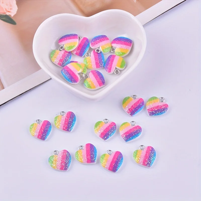 10 piezas de dijes de resina e - Resin Art Engagement reseña y precio