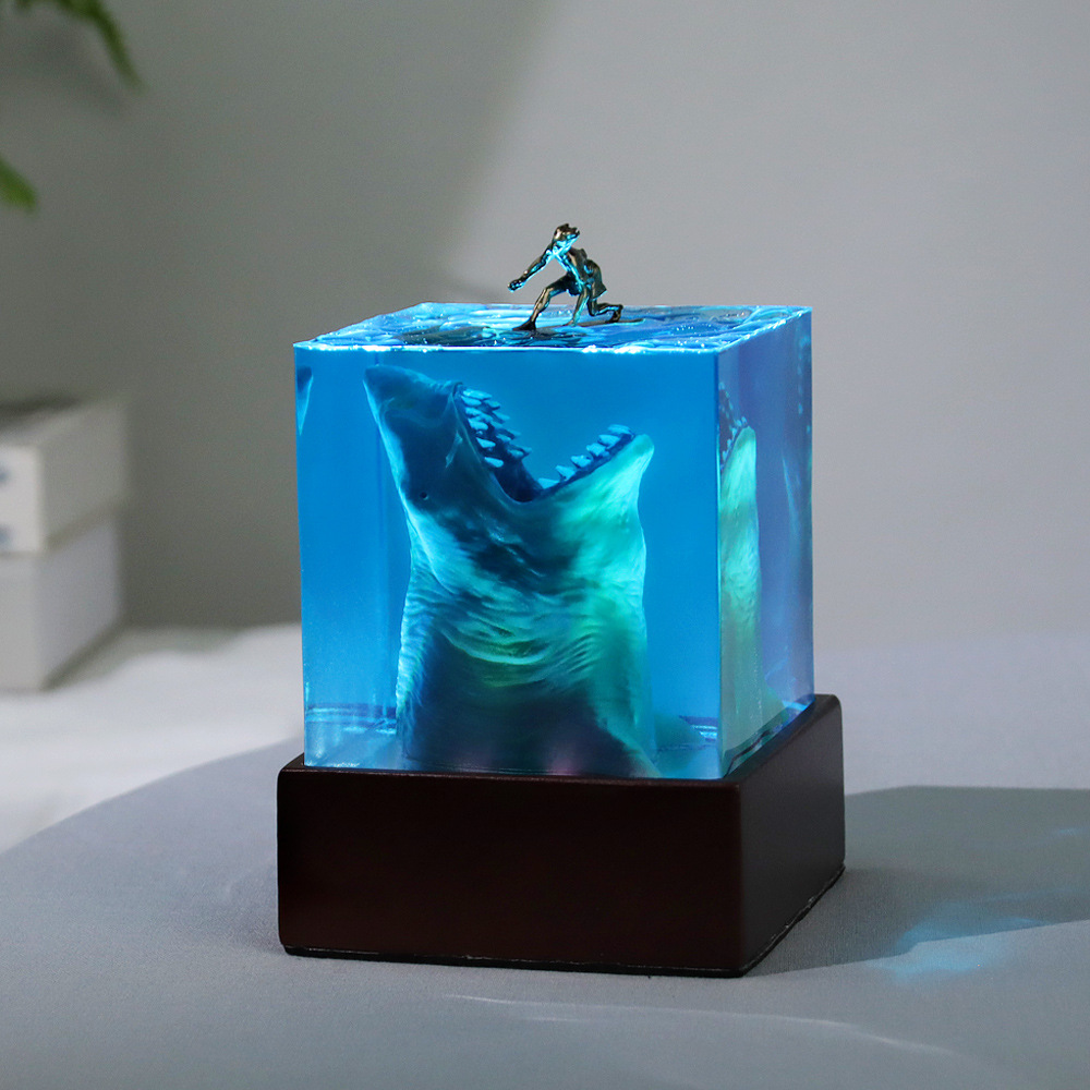Luz de mesa de resina para dec - Resin Art Cube reseña y precio