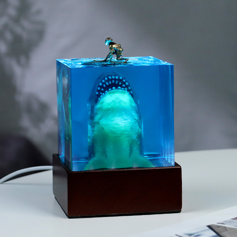 Luz de mesa de resina para dec - Resin Art Cube reseña y precio