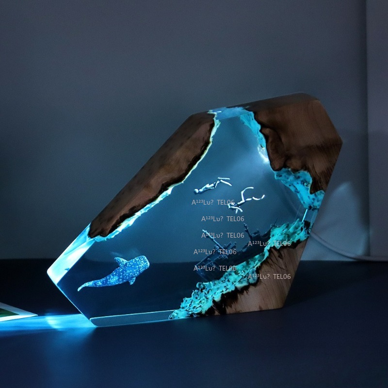 Lámpara de Noche de Resina y M - Resin Art Light reseña y precio