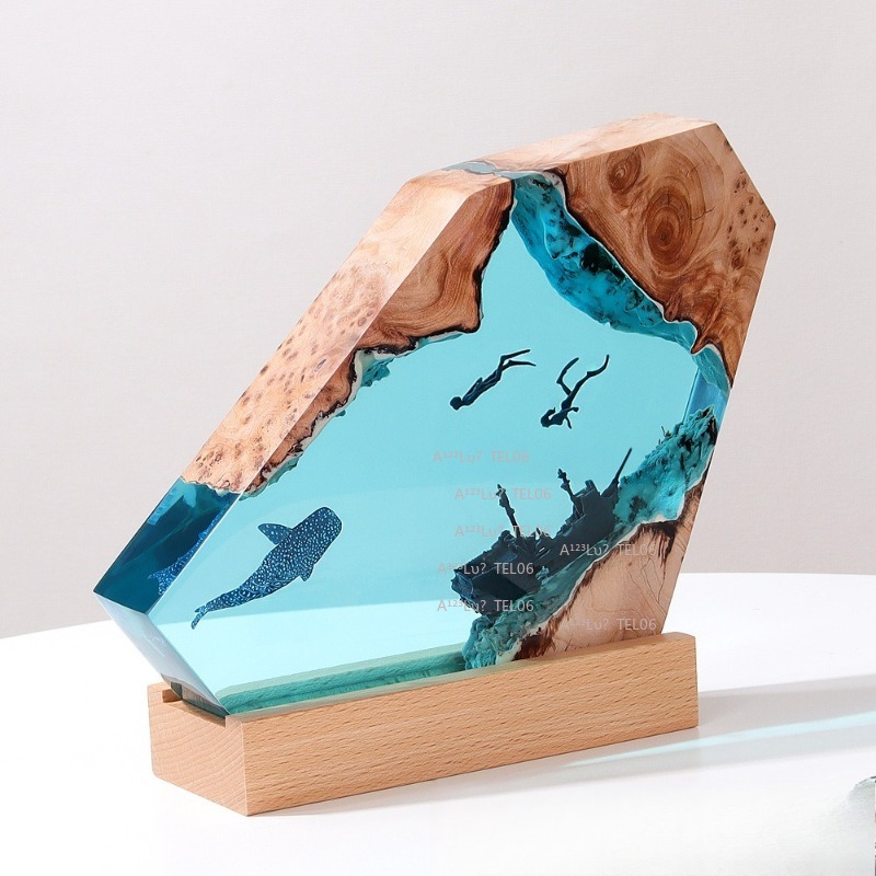 Lámpara de Noche de Resina y M - Resin Art Light reseña y precio
