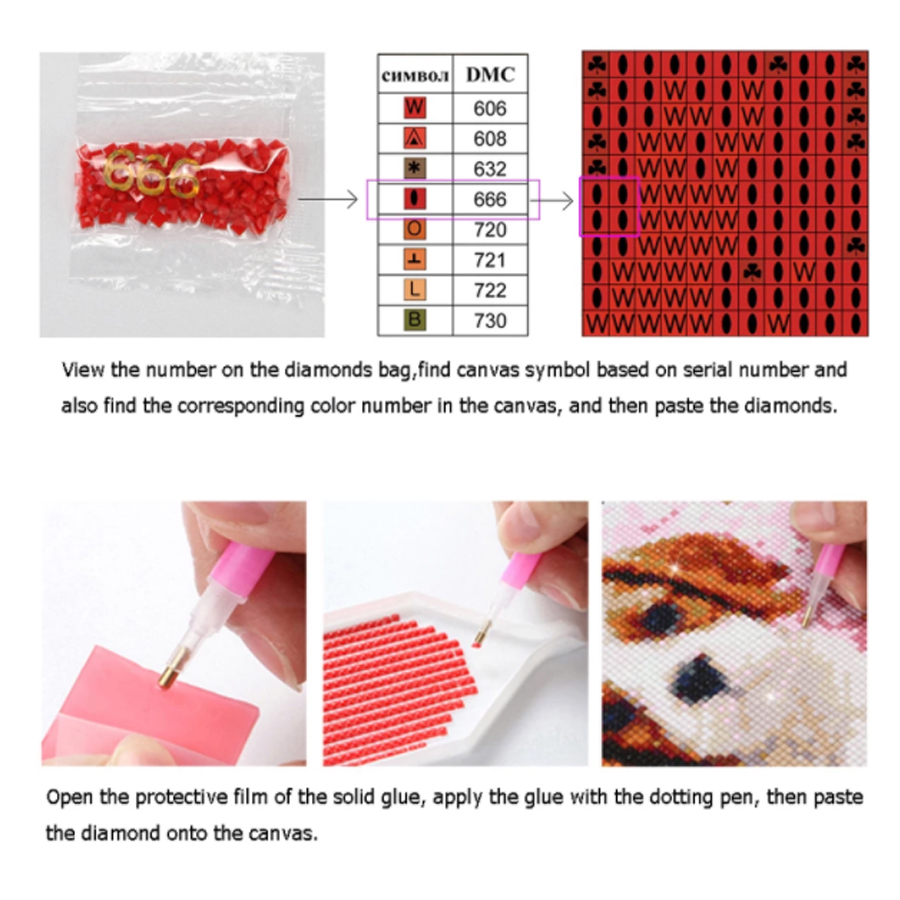 Pintura de diamante 5D Diy, mu - Resin Art World reseña y precio