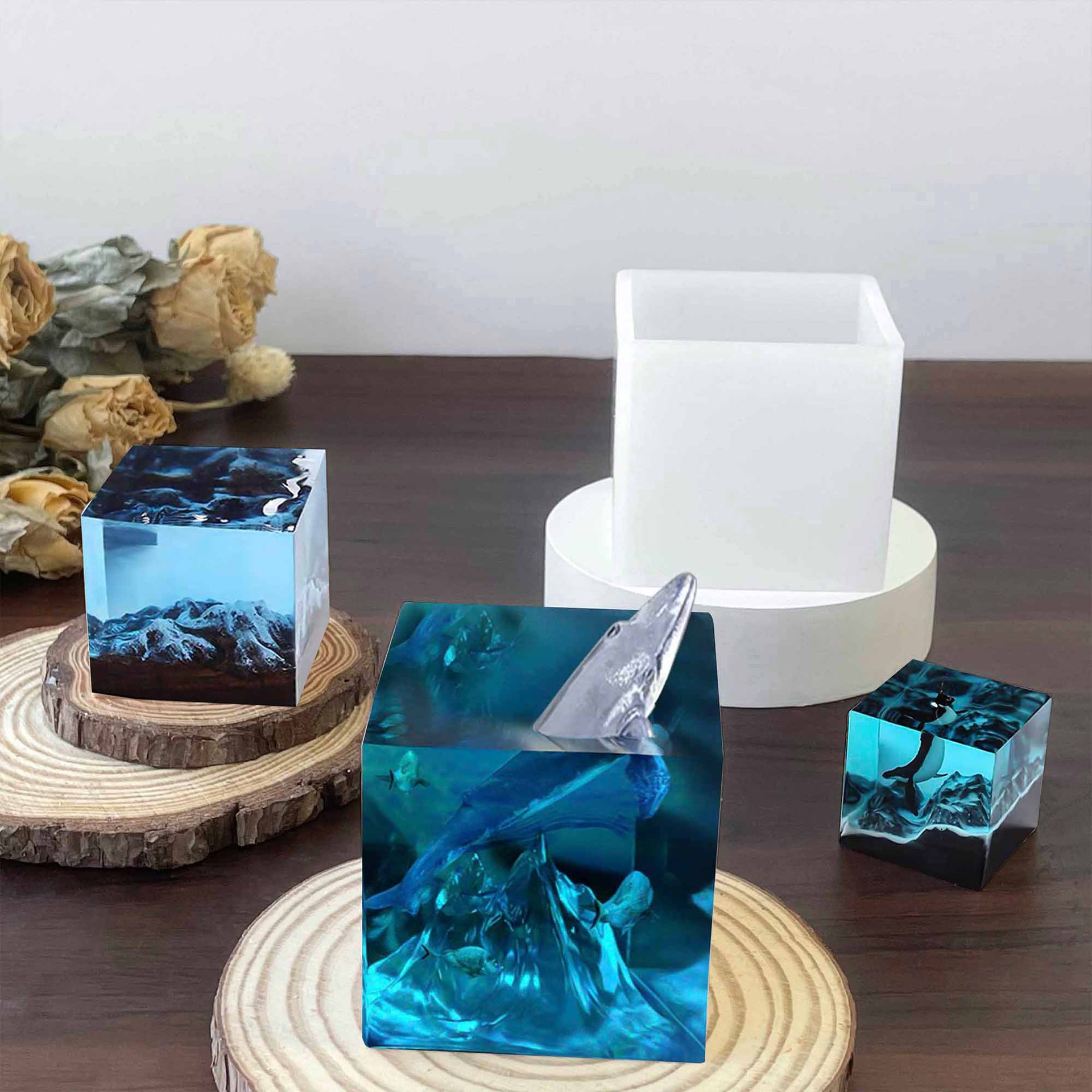Molde de Resina en Forma de Cu - Resin Art Cube reseña y precio