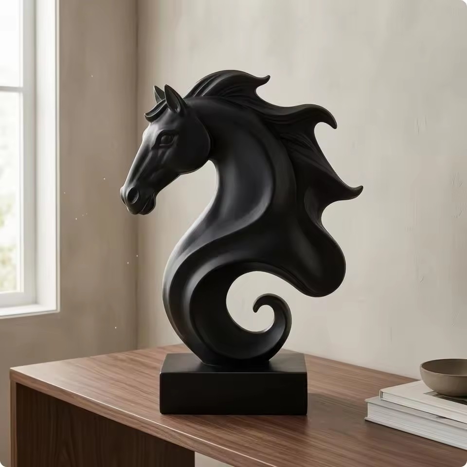 Escultura de Cabeza de Caballo - Resin Art Cube reseña y precio