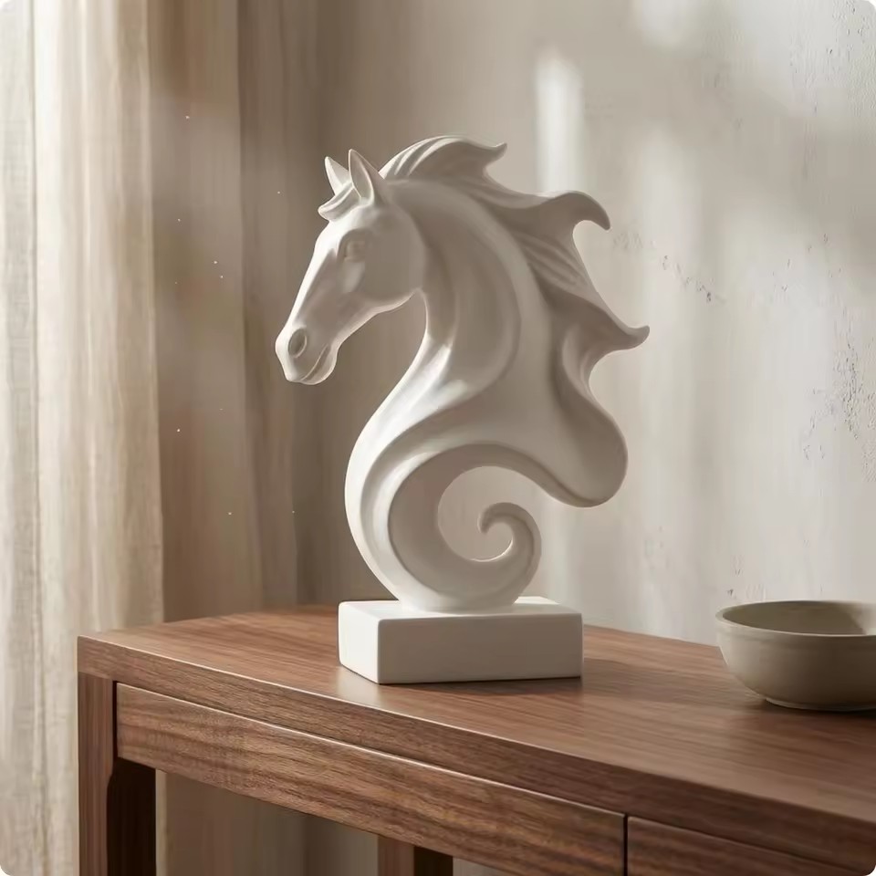 Escultura de Cabeza de Caballo - Resin Art Cube reseña y precio