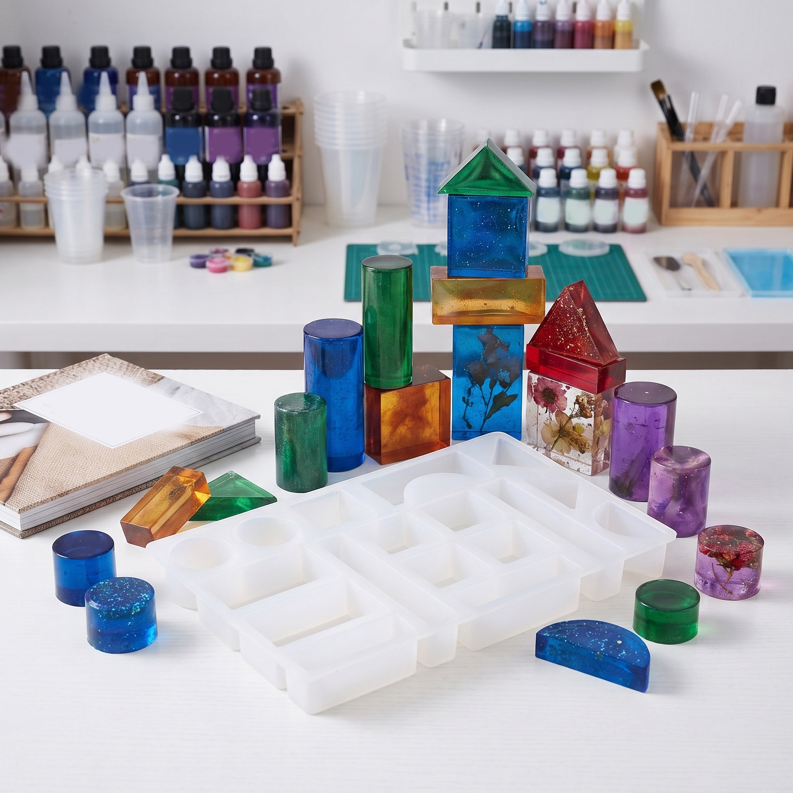 Molde de ladrillos para resina - Resin Art Cube reseña y precio