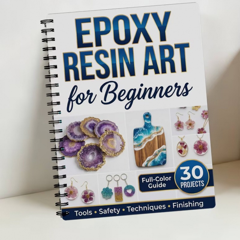 Manual de Resina Epoxi para Ar - Resin Art Learning reseña y precio