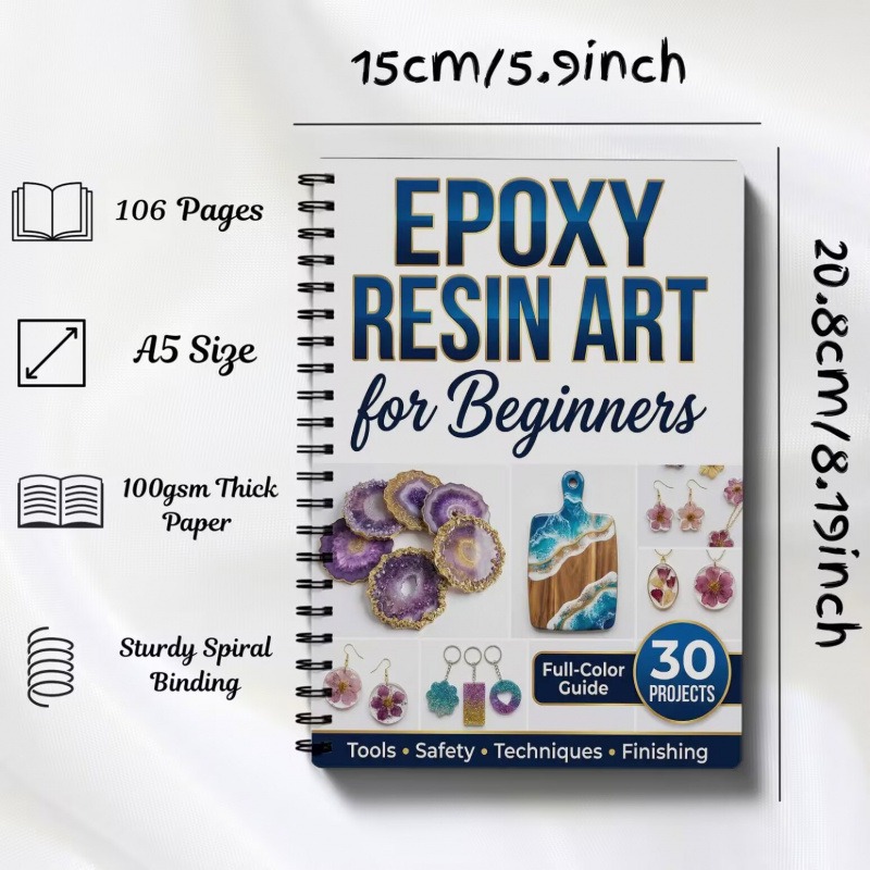 Manual de Resina Epoxi para Ar - Resin Art Learning reseña y precio