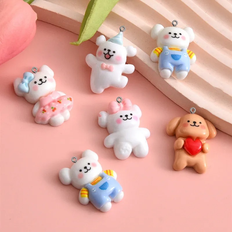 10 piezas de dijes de resina d - Resin Art Engagement reseña y precio