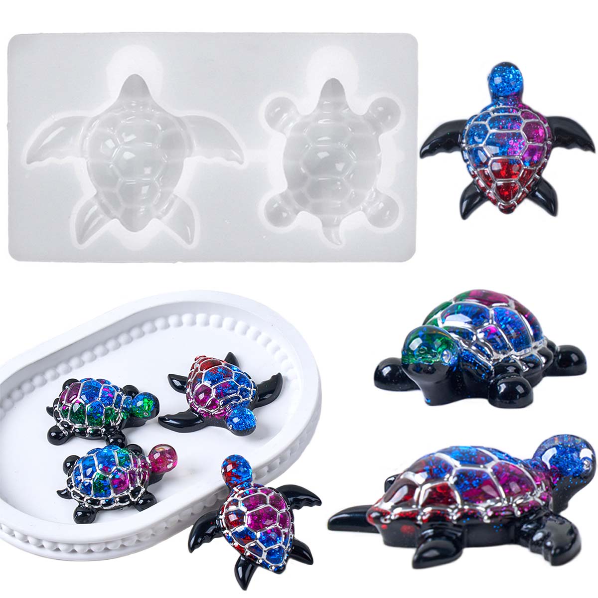 LLavero de tortuga marina 3D,  - Resin Art Liquid reseña y precio