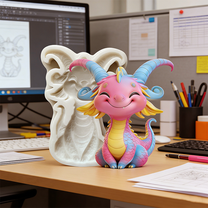 Molde de silicona de dragón pe - Resin Art Clay reseña y precio