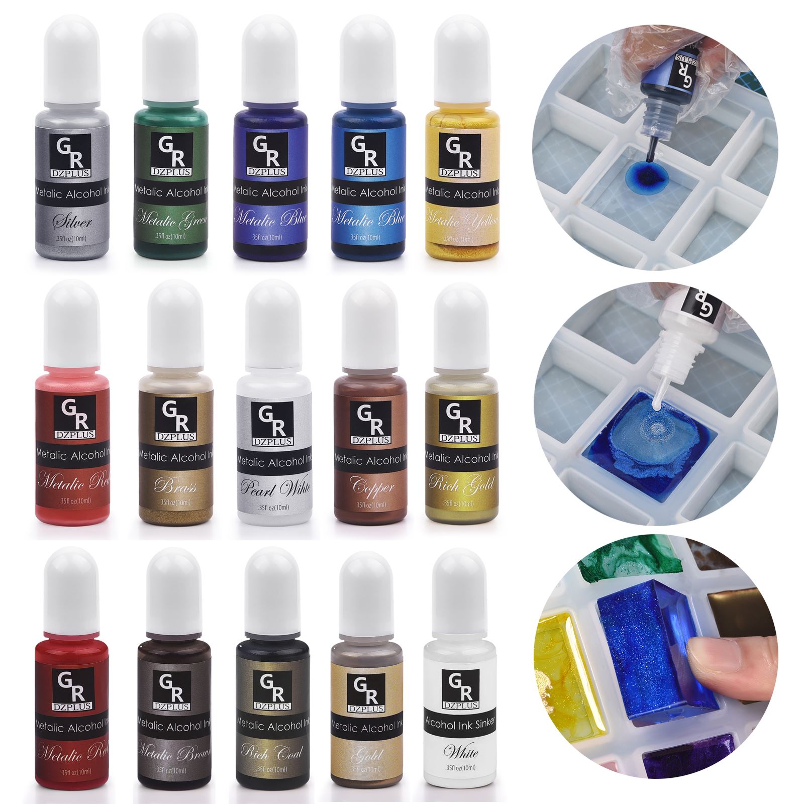 1 Juego de Kit de pigmento de  - Resin Pigment Alcohol Ink reseña y precio