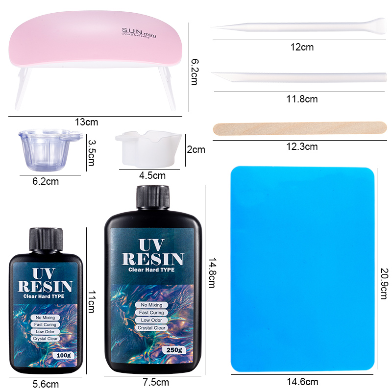 100g/250g resina UV transparen - Resin Art Uv reseña y precio